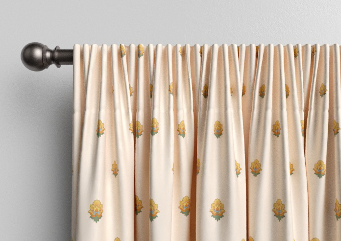 Petal & Block Nitara, Marigold - Made to Measure Curtains - Image 9